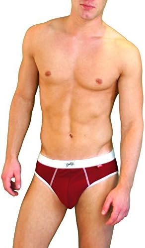 Hottie Menswear Classic Brief Organic Cotton Slip in Venetian Red - XL
