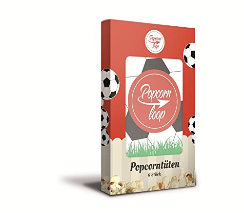 Popcornloop Spezial-Edition Set !!Limitiert, nur wenig auf Vorrat!! bestehend aus 1x Popcornloop Rührstab mit Original-Haube, 1x Fußballhaube,1x Premium Popcorn Mais 500g, 6x Fußballtüten, insgesamt 9-teilig – Selbst Frisch Zubereiten – Ein Gesunder Snack – Individuell Würzen – Einfach Lecker – Popcorn wie im Kino! - 3