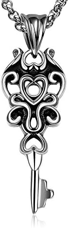 Primegap personal key pendant steel necklace