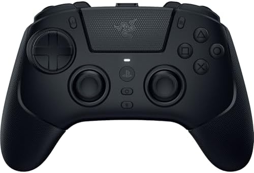 Razer Raiju V3 Pro - Controller wireless per e-sport per PlayStation 5 e PC - 4 pulsanti rimovibili e 2 bumper con impugnatura a artiglio - Stick analogici TMR - Pro HyperTrigger | Nero