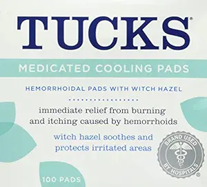Tucks Medicated Witch hazel hemorrhoidal Pads, 100 Count Pads