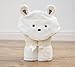 Bathing Bunnies Teddy Baby Hooded Towel Cream White