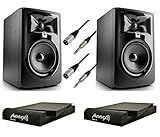 monitor de estudio jbl 305p mkii  JBL 2 x 305p MKii + 2 x PAD5 + 2 Cable XLR a Jack Balanceado 3m
