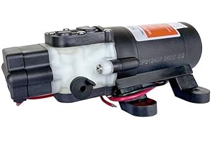LIGHTEU®, Seaflo pompa a membrana per acqua autoadescante su richiesta DC 12V 4,3LPM 2,4 bar 21S per uso alimentare per camper, yacht, giardino, camper