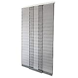 moustikit – Fliegengitter Vorhang für Tür Komfort Farbe – Höhe inkl. Träger; zuschneidbar – bis 230 cm Breite inkl. Träger; zuschneidbar – bis 130 cm grau - 3