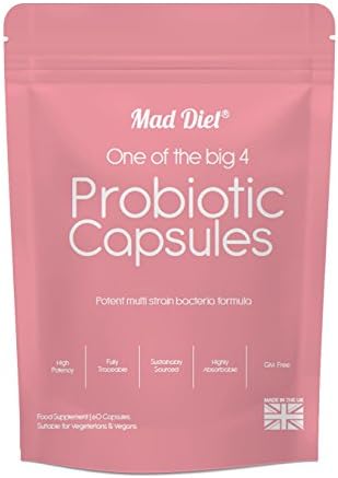 Mad Diet Probiotic Potent Multi Strain Formula – Practitioner Quality – 60 Capsules