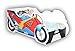 TODDLER CHILDREN KIDS BED INCLUDING MATTRESS MOTORCYCLE (140x70)