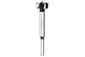 BAIDETS Forstnerbohrer 22mm - Forstner Bohrer für Holz, Forstner Bits mit Rundschaft, Zubehör Bohrmaschine