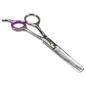 Hts 185 T2 Double Side Polished Chrome Stainless Steel Barber Thinning Shears