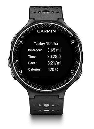 Garmin Forerunner 230 Reloj de carreja con GPS, Unisex Adulto, Negro/Blanco, Talla Única