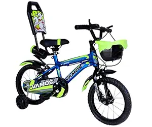 VAMOS V-200 14T Cycle for Kids, Girls & Boys with Training Wheels 85% Assembled Ideal for Kids 3 to 5 Years and Height 26 to 36