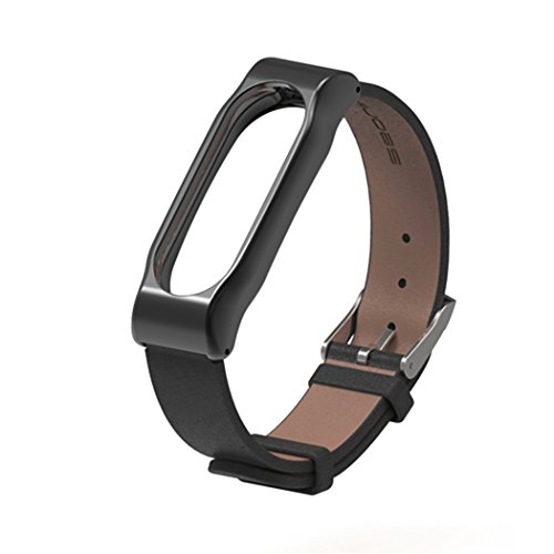 Xiaomi Mi Band2 Ersatz Ollivan® Leder Metall Handgelenk Armband Bracelet für Xiaomi Mi Band2 - 5