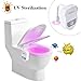Produktbild Websun Motion Sensor WC Nachtlicht, WC Licht mit 16 Farben Wechselnde LED Toilette Licht Sitzleuchte DetektorToilette Motion Aktiviert WC-Schüssel Licht