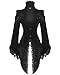 Produktbild Edler Steampunk Gothic Damen Samt-Frack RQ-BL Jacke Mantel Barock (21119), Größe:XL