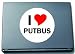 Produktbild Indigos I Love Aufkleber Decal Sticker Laptopaufkleber Laptopskin 210 mm mit Stadtname PUTBUS