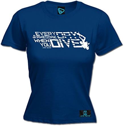Open Water - Women's Everyday Is An Awesome Day Dive Diving T Shirt Diver Tee Scuba Snorkel Snorkeling Wetsuit Birthday Gift Christmas Present - FITTED T-SHIRT