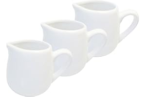 Provance Lot de 3 Pots à Lait en Porcelaine 70 ML