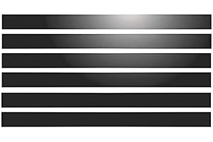 MYGOODPRICE 6 Bandes adhésives réfléchissantes pour signalisation 28x2 cm Noir Réfléchissant
