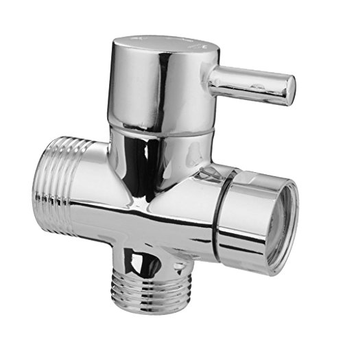 MagiDeal 3/4“ T-adapter 3 Wege Dusche Mischer Ventil Duschekopf Umsteller Umstellventil Umschalter Umschaltventil - 6
