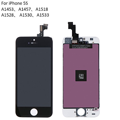 YPLANG For [Black]iPhone SE LCD Screen Replacement Touch Screen Display Digitizer Frame Assembly with Full Set Tools and Tempered Glass Lifetime Warranty