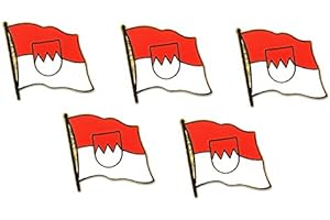 YANTEC® PINS Yantec Flaggenpin 5er Pack Franken Pin Anstecknadel Fahnenpin