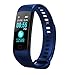 Produktbild LGF Helmet Kalorienverbrauch Smart Armband Blutdruck Herzfrequenz Schlagerlicht Fitness Tracker Outdoor leichte Mode-Spur Männer und Frauen Armband,Blue