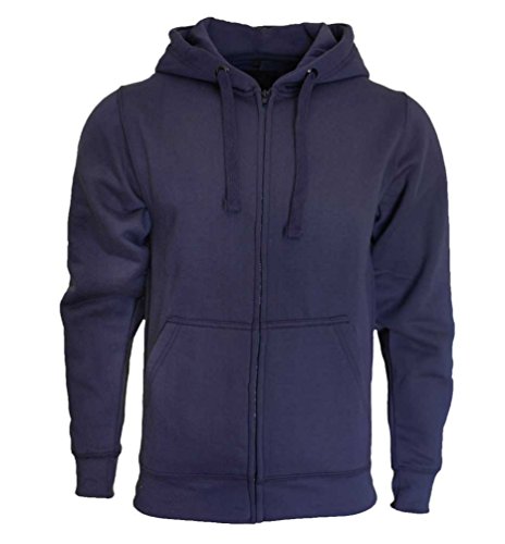 Man Zipped Hoodie Heavy Blend Hooded Fleece Sweater Jacket