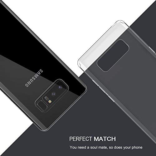 SPARIN Funda Samsung Galaxy Note 8  Carcasa Samsung Galaxy Note8 TPU Transparente  Flexibilidad  Funda de Silicona  Espalda Protecci  n Carcasa para Samsung Galaxy Note 8