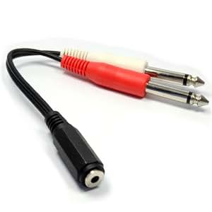 Keple 6,35 Mm Stereo-Klinken-Splitter – Y-Adapter Von 1x Stecker Auf 2x Buchsen, 2 Stück