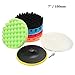 Produktbild Auto Polierschwamm MATCC 7pcs 180mm (7 Inchs) Polieraufsatz Bohrmaschine Polierpad Set Aus Schwamm Und Wolle Polierset Autopolitur Pads Polieren Auto Polierteller Für Poliermaschine M14 Bohrer Adapter