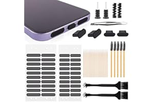 GUUFOO 106 Stück Handy Reinigungsset Staub-Kit Universal Handy Staubschutz Net Stickers und Staubschutzstecker Multifunktionaler Elektronisches Produkt Reinigungsset