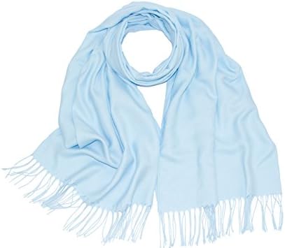 Women's Super Soft Italian Pashmina Shawl Wraps (Various Colours) (Baby Blue)