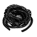 Produktbild sourcingmap® 12 mmx5.5m Spiralkabel Fädelung-Röhre Computer Kino TV-Kabel Schwarz