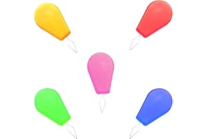 CCLKHY 5 Pcs Infila Ago in Plastica, Infila Aghi per Cucire a Mano, Infila Ago da Cucire in Manuale, Infila Ago da Cucire in Plastica, per Macchina da Cucire, Cucire e Progetti di Artigianato