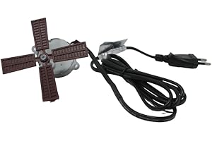 Moranduzzo Kit para molino de viento motorizado con pala de 9 cm y motor de 1,2 W – Accesorio artesanal para Belén DIY – Fabricado en Italia