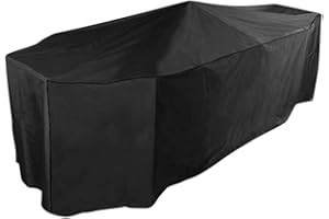 Bosmere Protector 6000 | Rectangular Garden Table + Chairs Cover | L 350cm W 250cm H 94cm | 100% Waterproof, UV Protected, Heavy Duty 600D | 6 Year Guarantee | D538