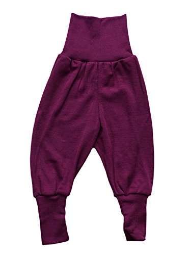 Engel Organic Fine Merino Wool & Silk Baby Trousers (74/80 7-14 months, Orchid)