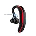 Produktbild MMJ Bluetooth Headset-V4.1 1-Ohr-Funkkopfhörer mit 180 Grad drehbarer, Drahtloser 4-Stufen-Wasserdichtkopfhörer Anrufvibrationsfunktion (Farbe : Red)