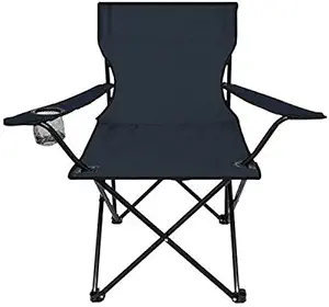 MYPS Creation Foldable Chair to Seat Garden, Home, Beach, Outdoor, Travelling Camping Chair Lawn Folding Chair with a Small Cup Holder Comfortable Armrests and Storage Bag