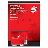 5 Star 5 Star OHP Film Inkjet for HP Machines 100 micron A4 [Pack 50]