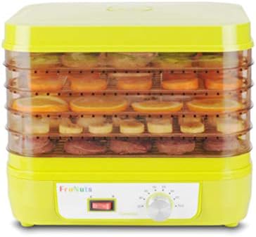 Food Dehydrator, Tray Food Dehydrator, Five-Layer Capacity, Stepless Temperature Setting 35-70 ° C