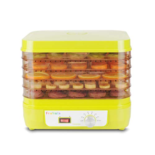 Food Dehydrator, Tray Food Dehydrator, Five-Layer Capacity, Stepless Temperature Setting 35-70 ° C
