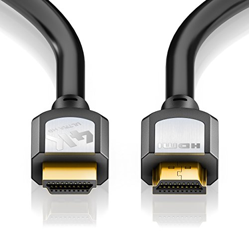 Sentivus 4K HDMI Kabel 5m (Ultra HD, 3D und ARC) auf HDMI 1.3, 1.4 und 2.0 kompatibel mit High Speed Ethernet und 3-fach Schirmung schwarz - 3
