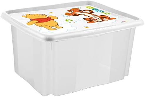 OKT Winnie the Pooh Kids 12214100084 Stack and Go Storage, White