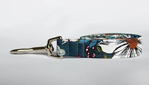 Handmade Delilah Blue Floral Dog Lead