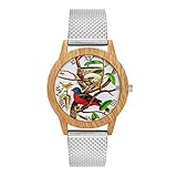 Damen Mode Uhren Beiläufig Silicagel Band Analoge Quarz Runde Armbanduhr Uhr für Freundin Groveerble