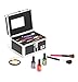 Urbanity Aluminium Makeup Cosmetics Vanity Case Beauty / Jewellery Box Black Faux Leather