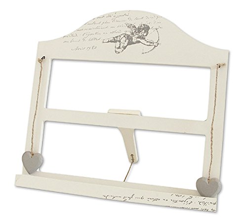 Preisvergleich Produktbild zeitzone Buchständer Engel Kochbuchhalter Buchstütze Holz Weiss