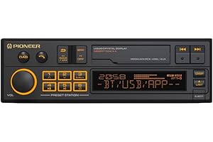 ‎PIONEER Pioneer SXT-C10PS radio samochodowe 1-DIN: styl retro z nowoczesną technologią, Bluetooth®, DAB+, USB, AUX, podświetlenie RGB, 13-pasmowy korektor, aplikacja Pioneer Smart Sync