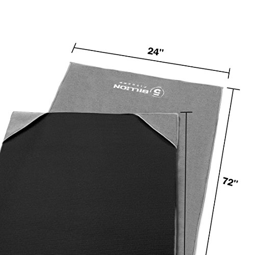 PROCIRCLE® Mikrofaser Yoga Handtuch für Yogamatte – 183 cm x 61 cm – Yogatuch Rutschfest für Hot Yoga, Bikram, Ashtanga – Super Saugfähig, Maschinenwaschbar, Schnell Trocknend – Freier Tragen Fall - 4